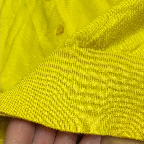 J. Crew Bright Yellow Women's Cardigan - Picture 3 of 3